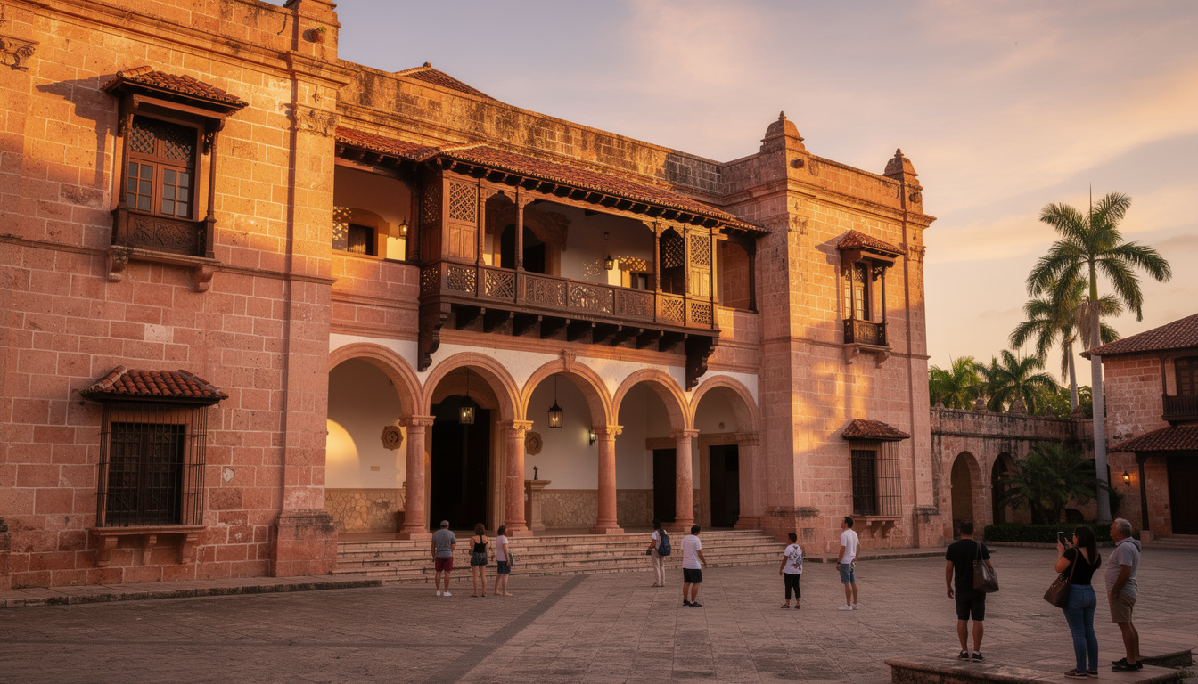 découvrez l'alcázar de colón, joyau architectural et historique, dévoilant les secrets de la demeure de la famille de christophe colomb à saint-domingue.