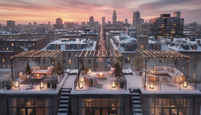 découvrez notre sélection des 5 plus beaux rooftops de la ville pour profiter des couchers de soleil hivernaux dans une ambiance unique et chaleureuse.
