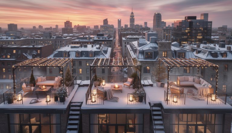 découvrez notre sélection des 5 plus beaux rooftops de la ville pour profiter des couchers de soleil hivernaux dans une ambiance unique et chaleureuse.