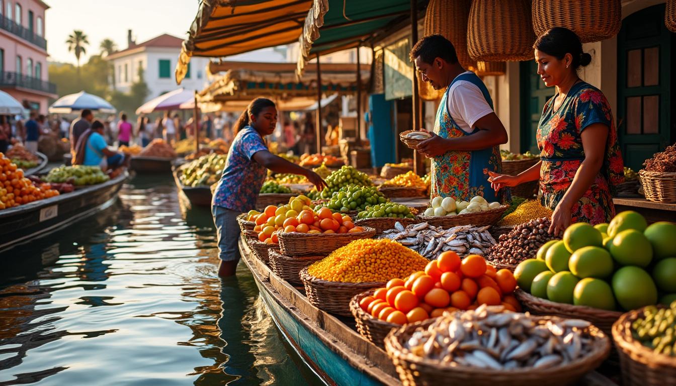 découvrez le marché flottant de willemstad, un lieu unique où la gastronomie vénézuélienne prend vie avec une explosion de saveurs authentiques et colorées. un rendez-vous incontournable pour les amateurs de découvertes culinaires.