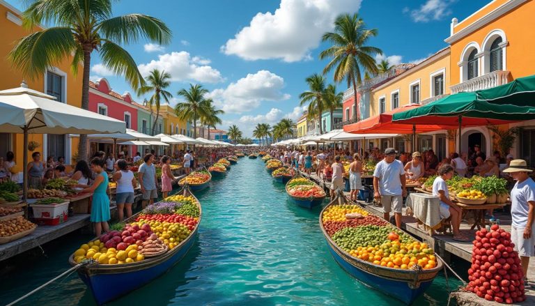 découvrez le marché flottant de willemstad, un lieu unique où les saveurs authentiques du venezuela se rencontrent pour une expérience gastronomique inoubliable.