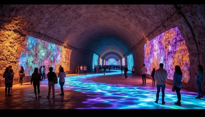 découvrez en 2026 le nouveau parcours d'art numérique immersif installé dans les tunnels historiques du fort san cristóbal, une expérience culturelle unique alliant histoire et technologie.