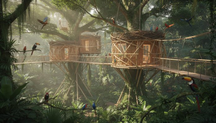 découvrez en 2026 les "bird’s nest", des éco-lodges suspendus au cœur de la jungle alliant confort et respect de la nature pour une expérience unique et immersive.