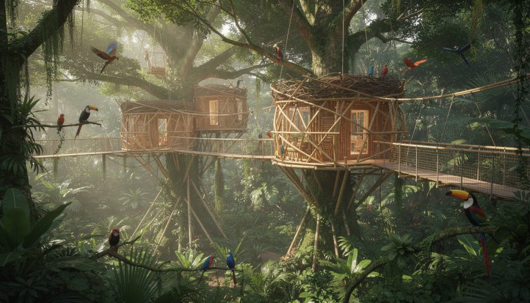 découvrez en 2026 les "bird’s nest", des éco-lodges suspendus au cœur de la jungle alliant confort et respect de la nature pour une expérience unique et immersive.
