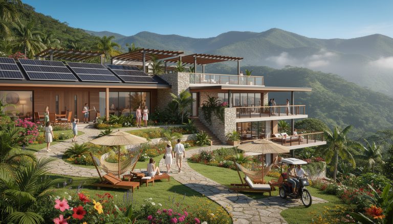 découvrez l'éco-resort 100% solaire qui ouvre ses portes en 2026 dans les montagnes de jarabacoa, alliant innovation écologique et confort au cœur de la nature.