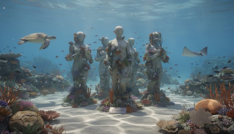 découvrez en 2026 le sanctuaire sous-marin de sculptures "ocean rebirth", une expérience unique alliant art et immersion marine pour sensibiliser à la préservation des océans.