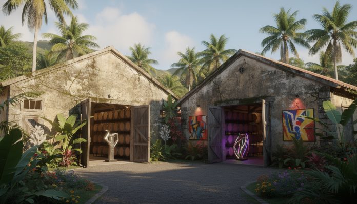 découvrez l'habitation clément, un joyau patrimonial où l'art contemporain s'invite dans les chais traditionnels de rhum vieux, alliant histoire et modernité.