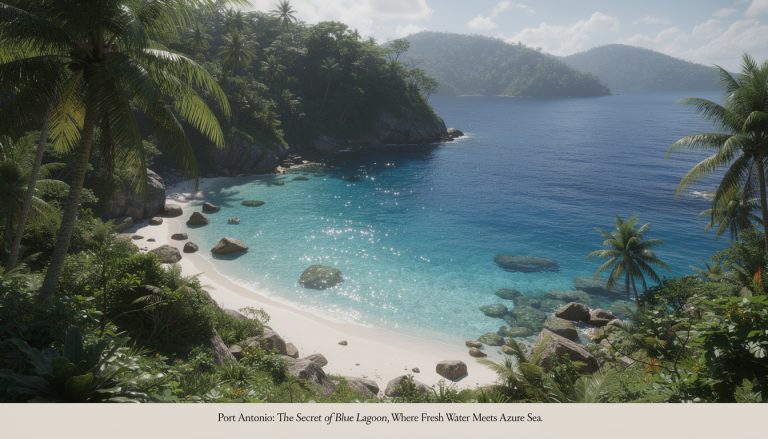 découvrez port antonio et le mystère du blue lagoon, un lieu unique où l'eau douce se mêle à la mer azur pour une expérience naturelle exceptionnelle.