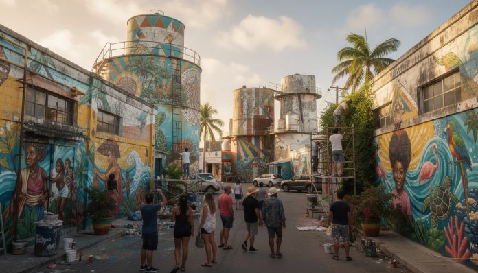 découvrez comment san nicolas, une ancienne cité pétrolière, s'est transformée en la capitale du street art des antilles, offrant des murs colorés et une scène artistique vibrante.