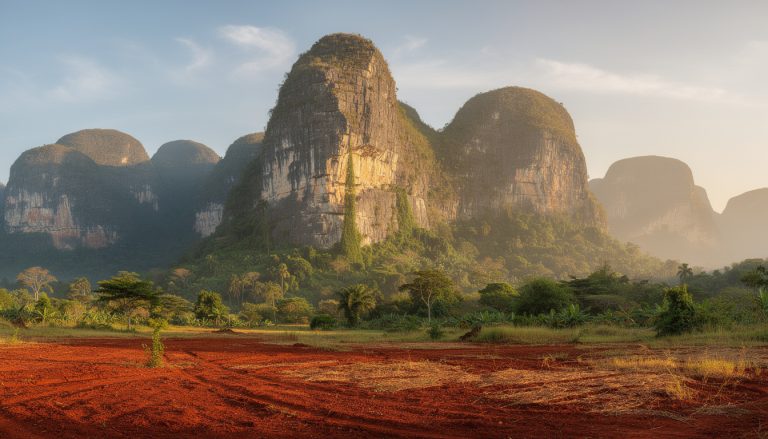 découvrez viñales et le mystère des mogotes, ces impressionnantes montagnes de calcaire qui émergent majestueusement de la terre rouge, offrant un paysage unique et fascinant.