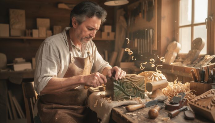 découvrez la sculpture sur bois de gaïac, un art ancestral minutieusement expliqué par frédéric, artisan passionné et expert du geste traditionnel.