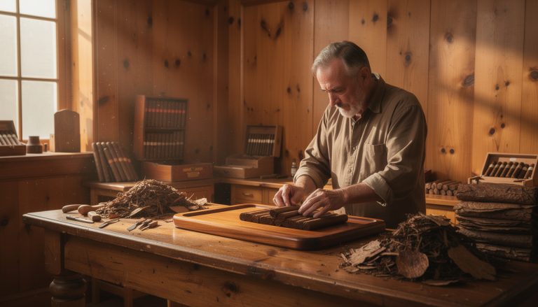 découvrez le rôle essentiel du cèdre dans la fabrication des cigares à travers le regard passionné de frédéric, un artisan passionné partageant ses secrets.