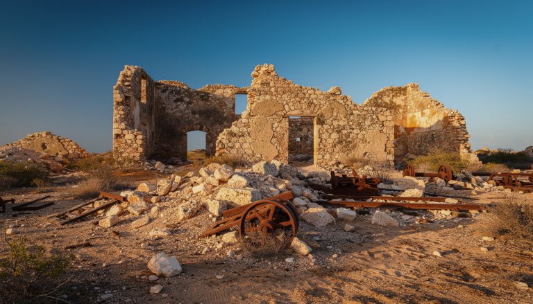 découvrez l'histoire fascinante des ruines de la mine d'or de bushiribana à travers le récit captivant de florian sur la ruée vers l'or à aruba.