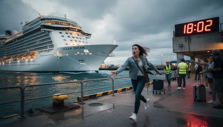 découvrez l'histoire incroyable d'une femme qui rate son bateau de croisière de seulement 2 minutes et ce qui lui arrive ensuite. suspense et émotions garantis !