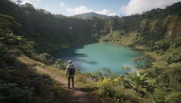 découvrez le grand étang national park, un lieu unique pour une randonnée spectaculaire au cœur d'un cratère volcanique, entre nature préservée et paysages époustouflants.