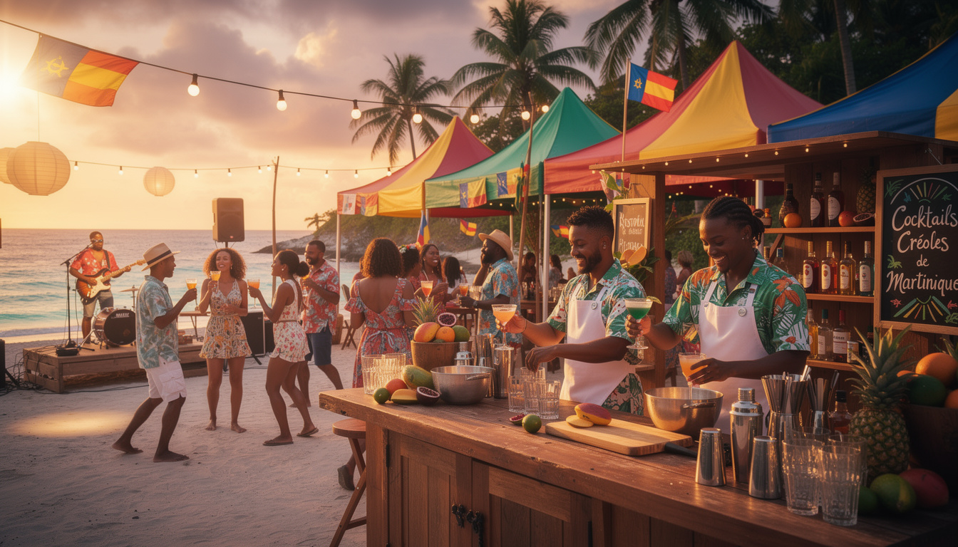 découvrez le premier festival de mixologie créole en 2026 sur la plage du diamant : cocktails innovants, ambiance festive et saveurs exotiques au rendez-vous.