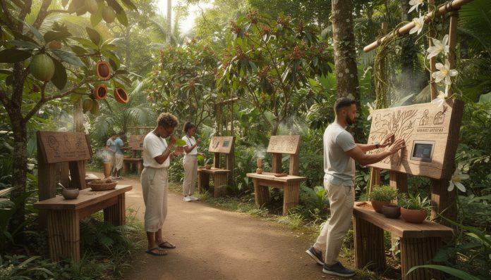 découvrez le "spice trail", un nouveau parcours sensoriel interactif à gouyave alliant aventure et découverte des épices locales pour une expérience unique en pleine nature.