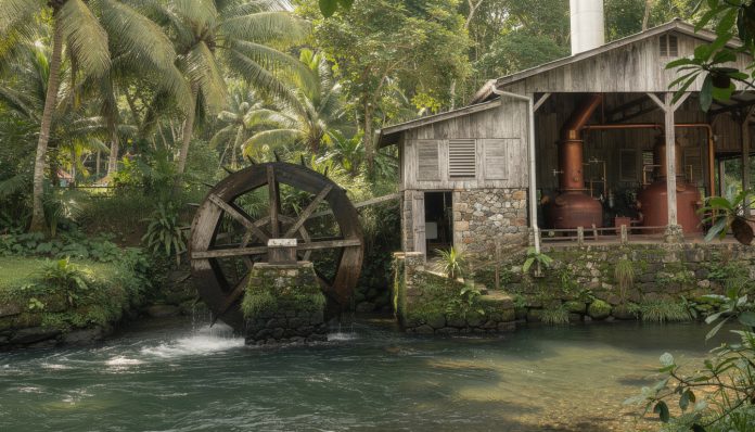 découvrez river antoine, la plus ancienne distillerie de rhum des caraïbes, unique avec sa roue à aube traditionnelle, et plongez dans l'histoire et les saveurs authentiques du rhum caribéen.