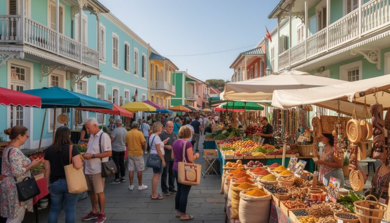 découvrez st. john’s à travers une balade colorée, entre les étals animés du marché et les charmantes façades coloniales qui racontent l'histoire de la ville.