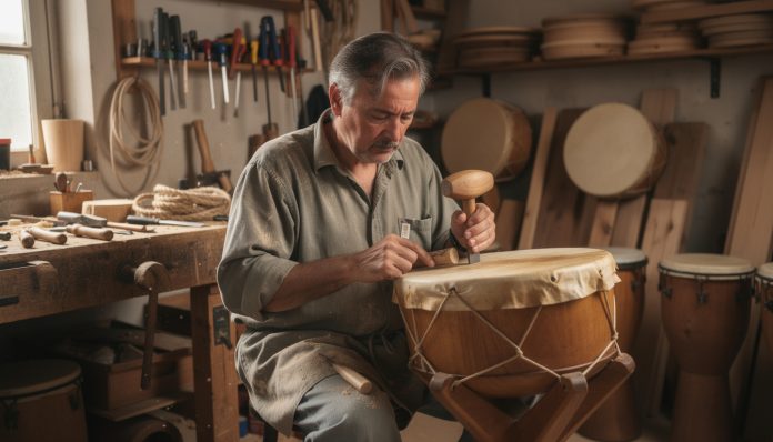 découvrez la fabrication artisanale des tambours ka à travers le regard passionné de frédéric, un maître artisan dédié à préserver cette tradition unique.