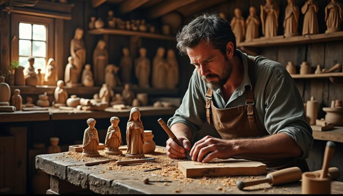 découvrez la tradition des 'santos de palo' à travers le regard de frédéric, une immersion passionnée dans cet artisanat sacré et ses sculptures en bois pleines d'histoire.