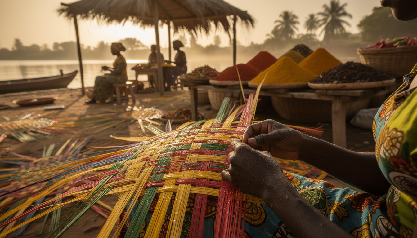 découvrez le savoir-faire traditionnel du tissage des nattes en paille avec frédéric, qui vous fait plonger au cœur d'un art ancestral et authentique.