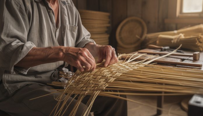 découvrez le traditionnel tissage des nattes en paille avec frédéric, qui partage un savoir-faire ancestral et authentique.