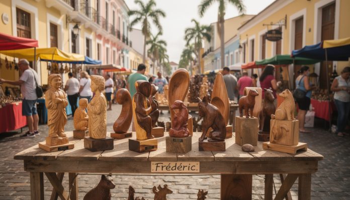 découvrez les marchés de la calle el conde, un lieu incontournable pour trouver les authentiques sculptures en bois réalisées par frédéric, artisan passionné.