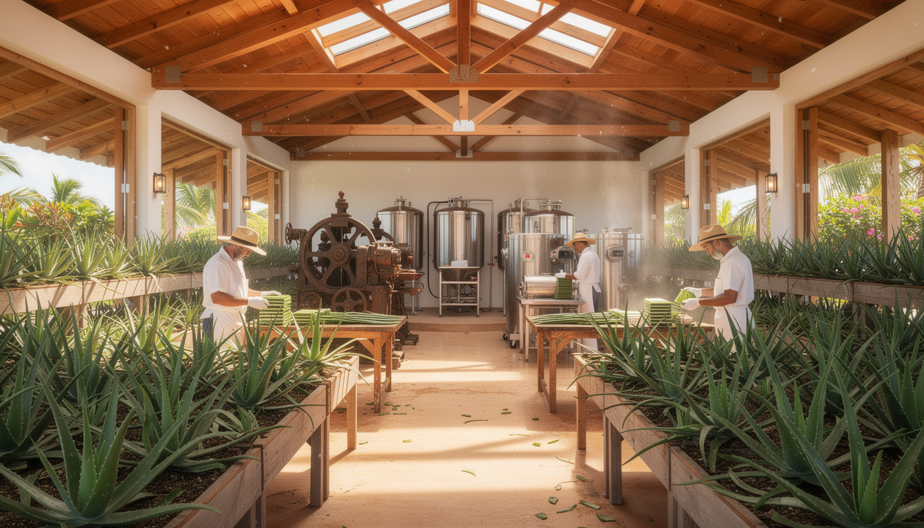 découvrez le bien-être avec l’aloé vera d’aruba lors d'une visite unique à la plus ancienne manufacture de l'île, alliant tradition et soins naturels.
