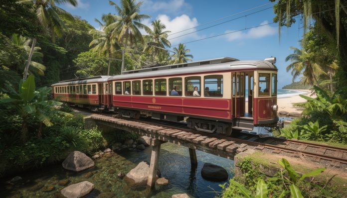 découvrez l'expérience unique de traverser l'île à bord du train hershey, le dernier vestige électrique, pour un voyage insolite mêlant histoire et émerveillement.