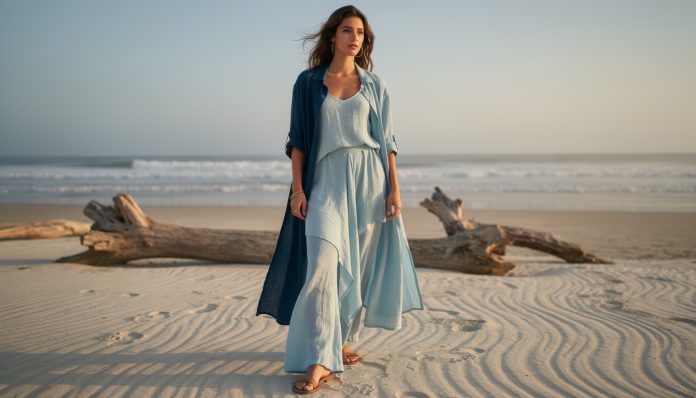 découvrez la mode resort 2026 avec le retour du lin bio et des teintes ocean blue, pour un style éco-responsable et tendance dans vos valises.