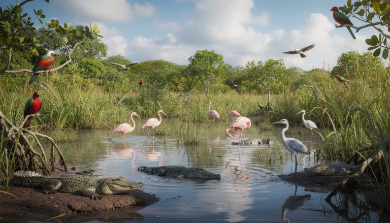 découvrez le marais de zapata, un sanctuaire naturel abritant des crocodiles et une faune aviaire endémique unique. un site exceptionnel pour les amoureux de la nature et de la biodiversité.