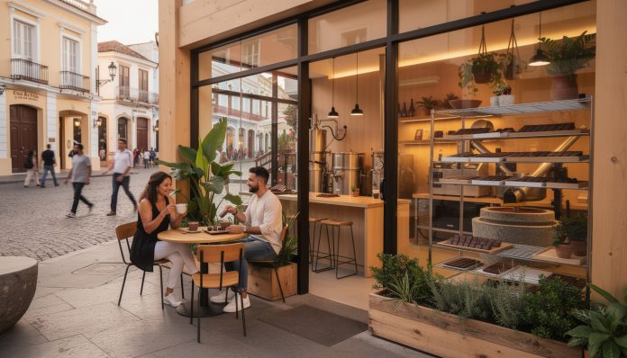 découvrez le premier bar à chocolat bio 'bean-to-bar' de la calle el conde, une nouveauté culinaire alliant authenticité et saveurs gourmandes pour les amateurs de chocolat.