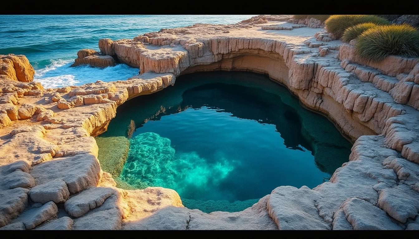 découvrez mar chiquita, une plage unique avec une piscine naturelle formée dans la roche corallienne, idéale pour une baignade calme et pittoresque.