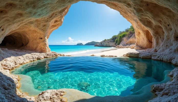 découvrez la plage de mar chiquita, une piscine naturelle unique creusée dans la roche corallienne, idéale pour la baignade et la détente au cœur d'un paysage exceptionnel.