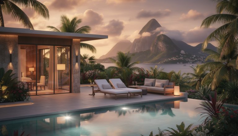 découvrez les meilleures suites avec piscine privée offrant une vue imprenable sur les pitons de sainte-lucie, parfaites pour une escapade romantique inoubliable.