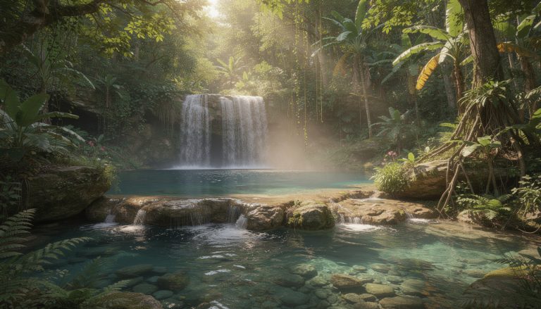 découvrez l'expérience unique d'un bain de forêt en jamaïque en explorant les cascades cristallines de blue hole, un oasis naturel au cœur d'une forêt luxuriante pour se ressourcer et se reconnecter à la nature.