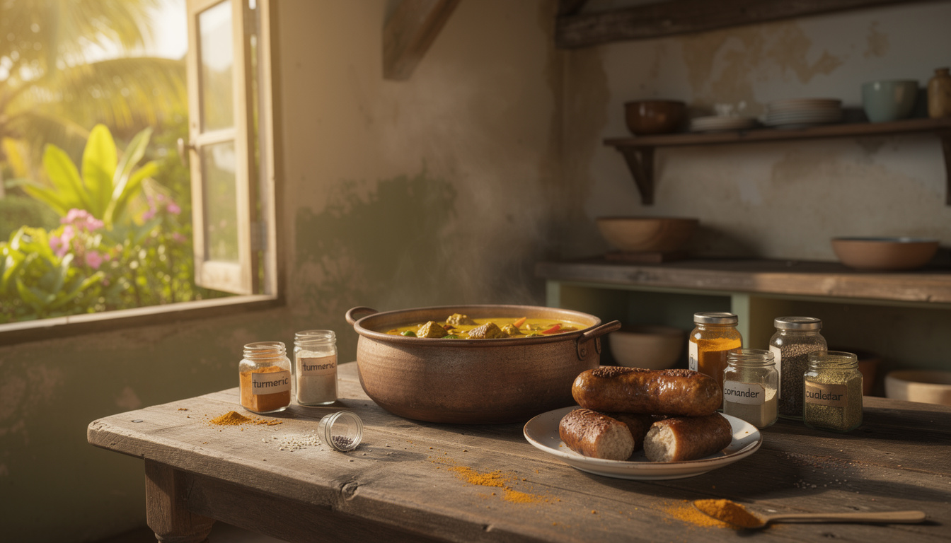 découvrez l'authenticité de la cuisine créole en partageant un déjeuner chez l'habitant, avec l'art du colombo et du boudin créole préparés dans le respect des traditions.