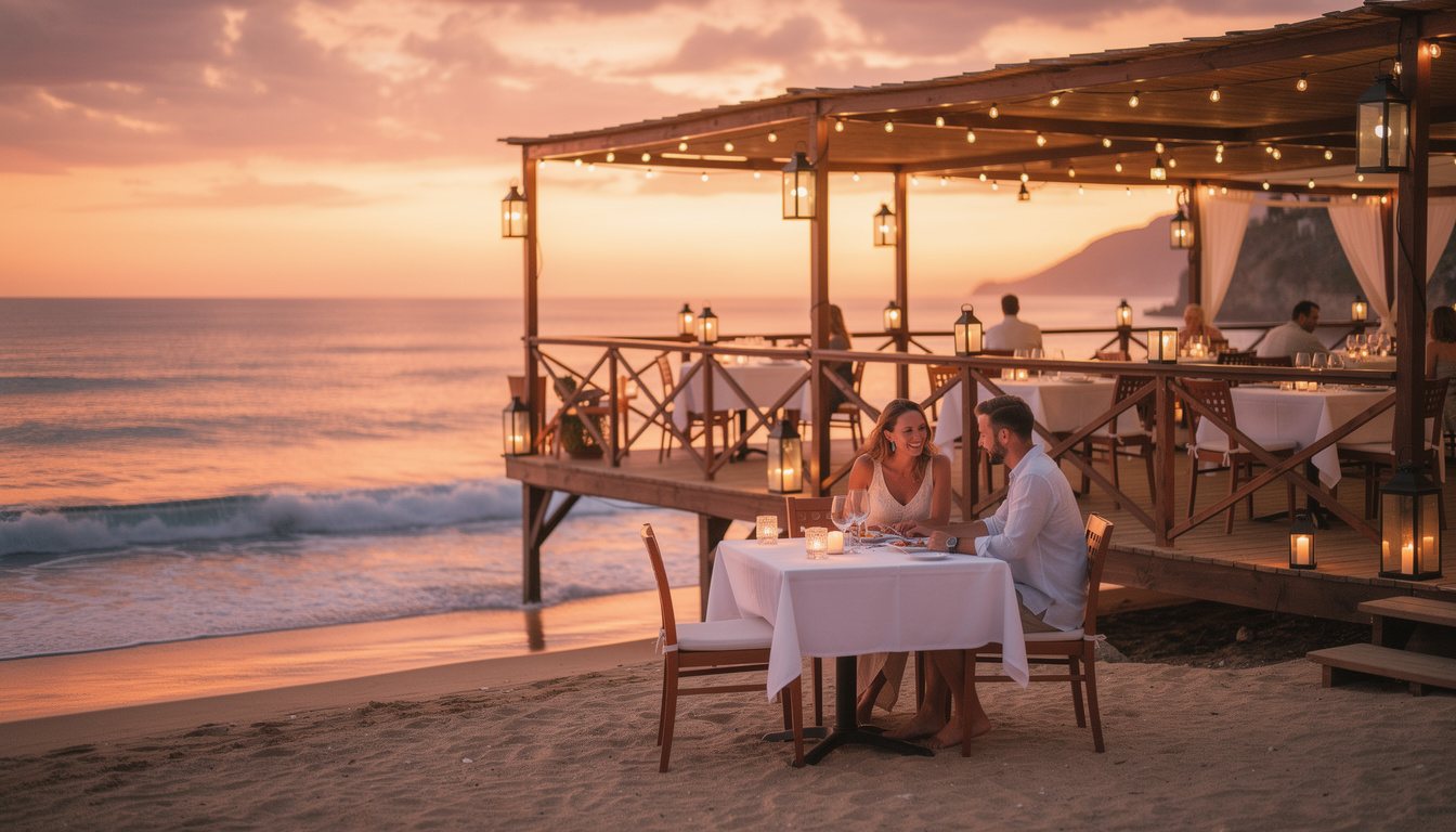 découvrez notre sélection des 5 meilleurs restaurants romantiques où savourer un dîner les pieds dans le sable, pour une expérience gastronomique inoubliable au bord de la mer.