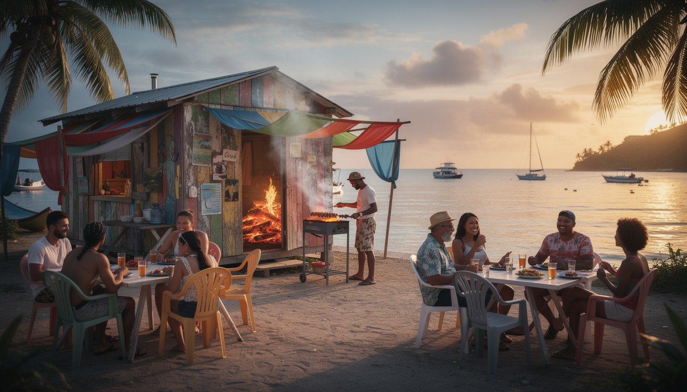 découvrez la gastronomie de rue avec les "lolos" de marigot, où le goût authentique rencontre une expérience sociale unique. savourez des plats traditionnels dans une ambiance conviviale et chaleureuse.