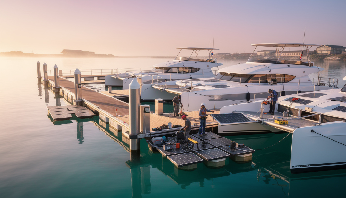 découvrez la nouvelle marina green blue inaugurée en 2026, spécialement conçue pour accueillir les catamarans solaires, alliant innovation et écologie au cœur du littoral.