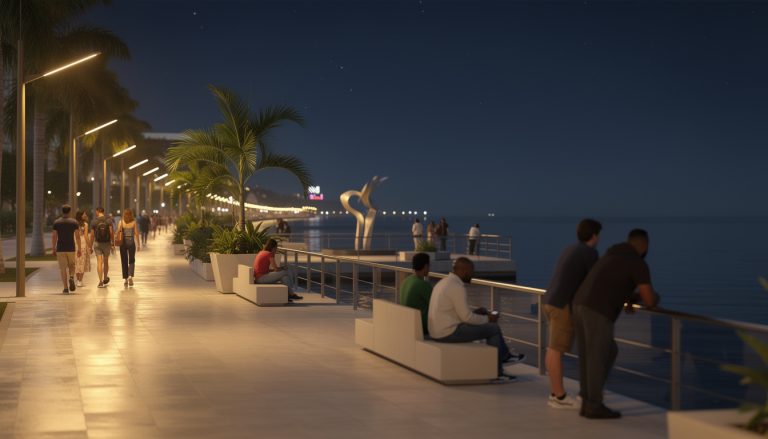 découvrez le "malecón de noche", le projet innovant de revitalisation nocturne du front de mer qui transforme l'espace en un lieu animé et convivial pour toutes les générations.