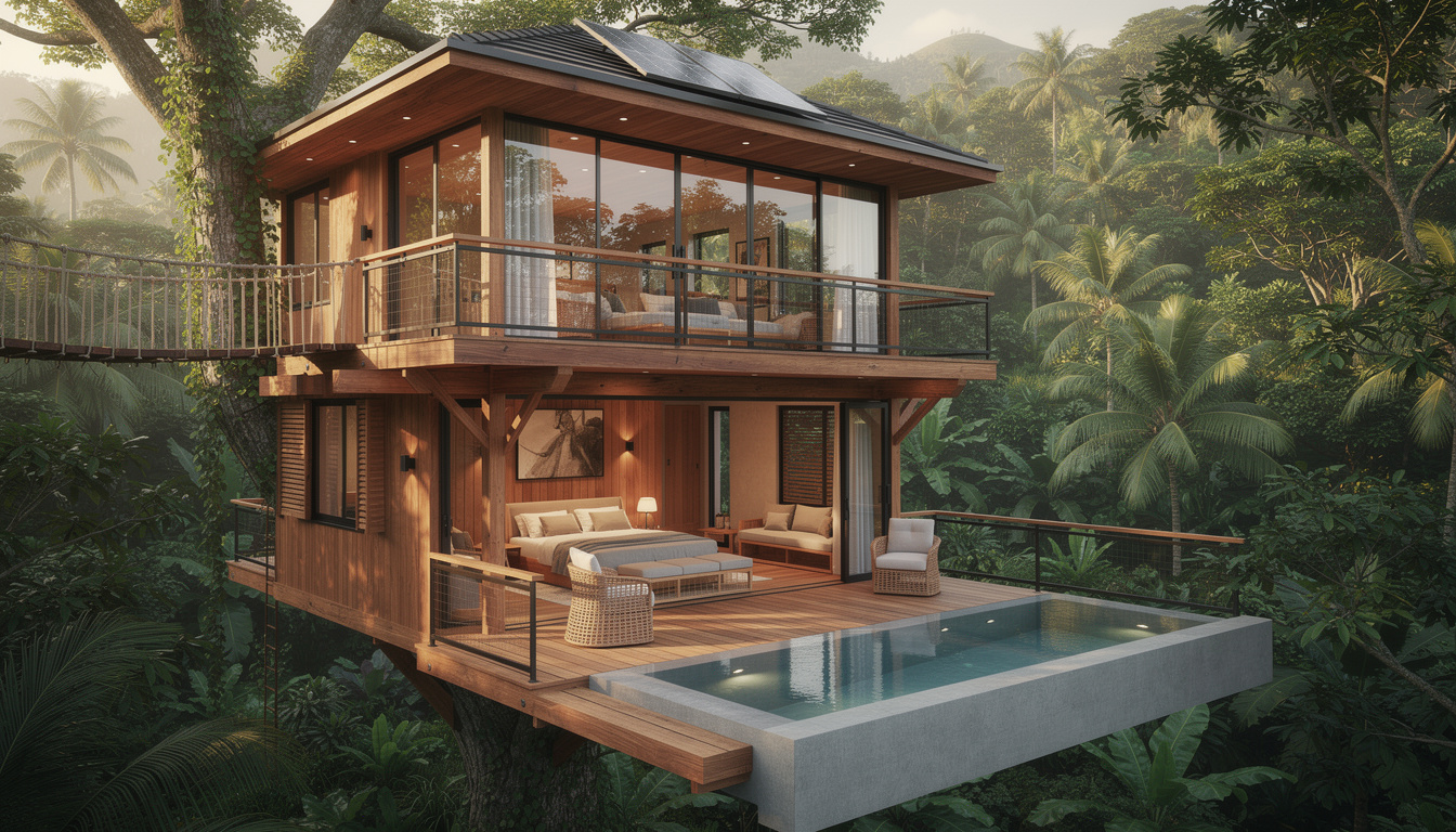 découvrez les premières 'treehouses' haut de gamme au cœur de la jungle de grenade : un séjour unique alliant confort, nature et aventure.