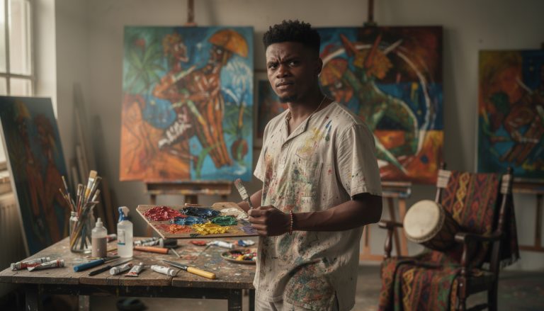 découvrez le parcours inspirant de ce jeune peintre haïtien qui révolutionne l'art contemporain avec son style unique et audacieux.