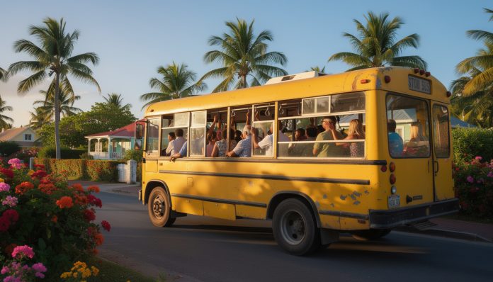 découvrez la barbade autrement en voyageant en bus local 'yellow bus'. une expérience de slow travel qui éveillera tous vos sens à chaque arrêt.