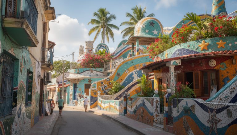 découvrez fusterlandia, un quartier unique de la havane transformé en une immense œuvre d'art mosaïque colorée, reflet de la créativité et de la culture locale.