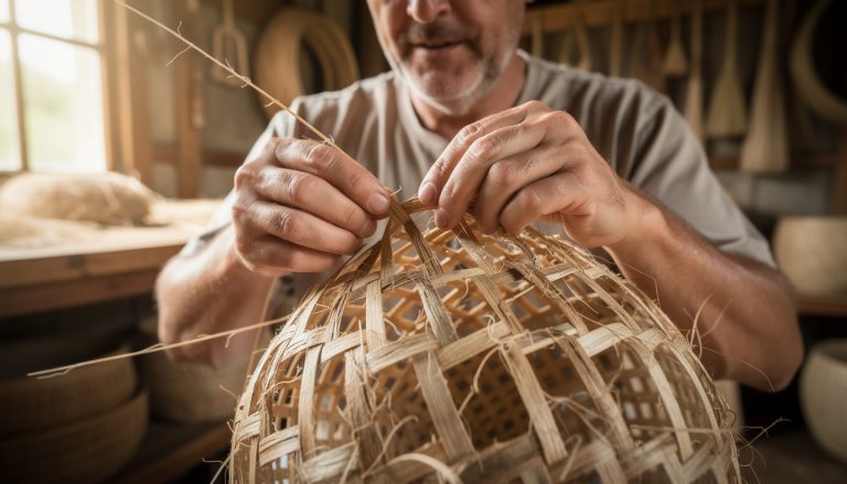 découvrez les secrets des vanneries en fibre de coco à travers l'expertise de frédéric, artisan passionné qui vous dévoile chaque geste précis de cet art traditionnel.