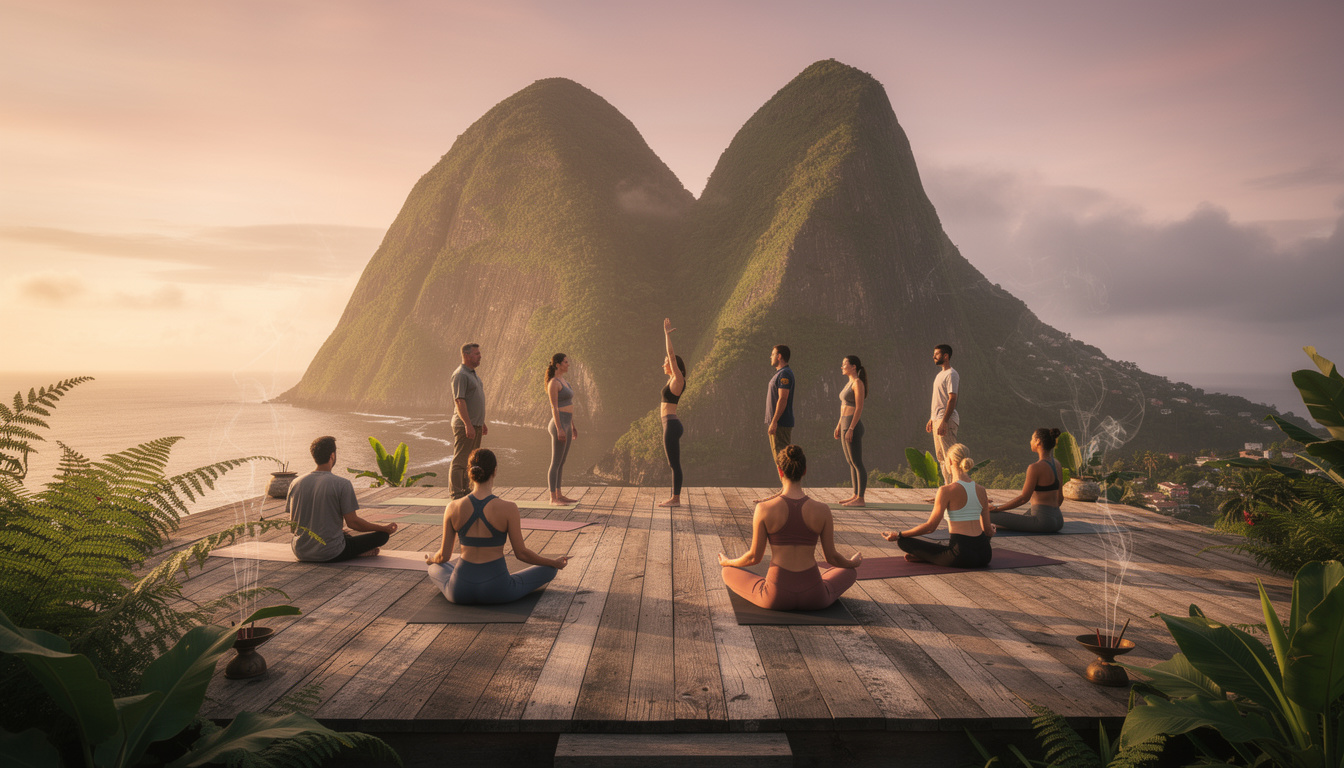 découvrez notre sélection des meilleures plateformes de méditation pour pratiquer le yoga face aux pitons et vivre un moment de bien-être unique.