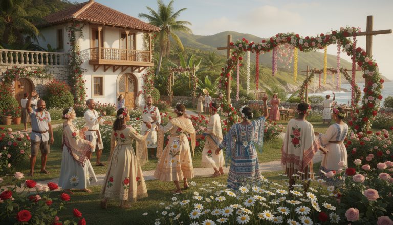 découvrez la fête de la rose et de la marguerite et explorez les traditions des sociétés florales emblématiques de l'île, entre culture, histoire et convivialité.