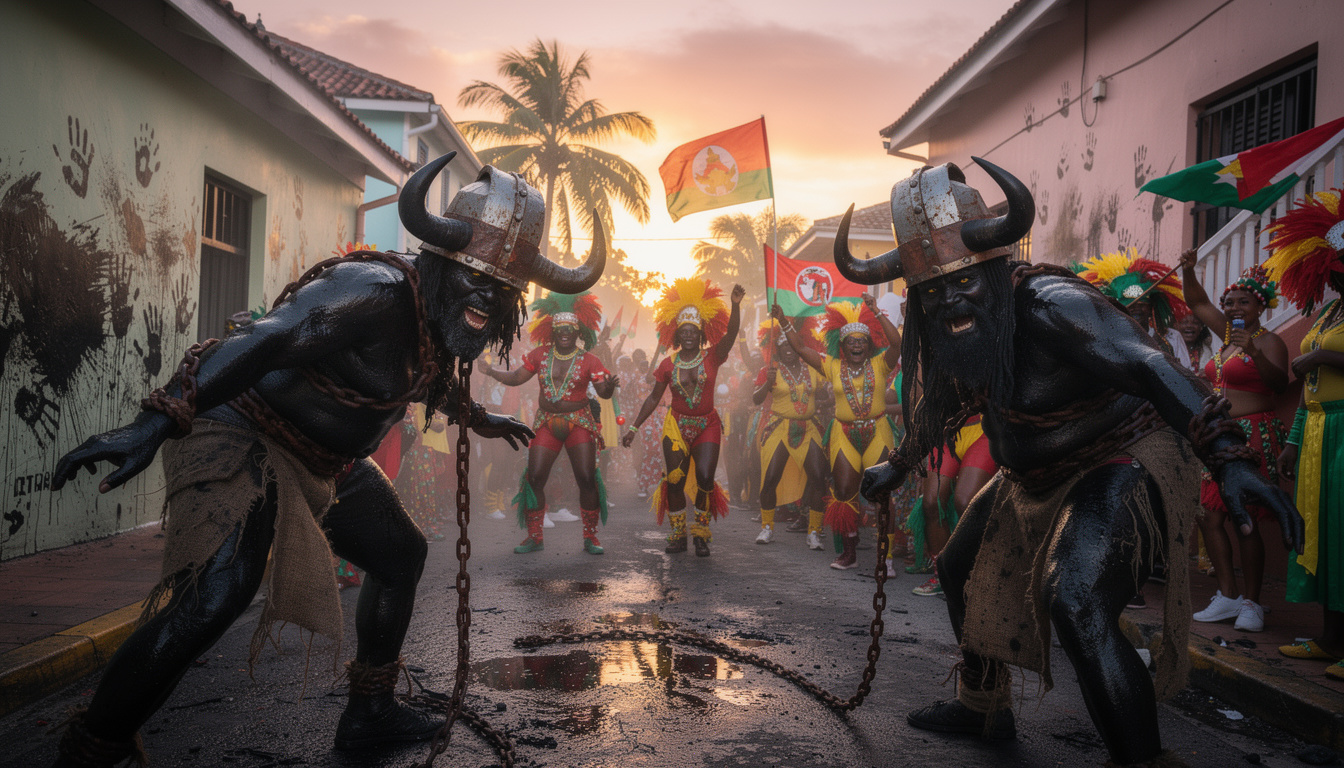 dĂ©couvrez pourquoi le "jab jab", tradition emblĂ©matique du carnaval de spicemas, est considĂ©rĂ© comme la manifestation la plus intense et authentique de cette fĂȘte culturelle unique.